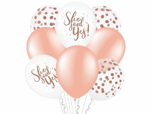 Hen balloons - 12" - 8 pcs