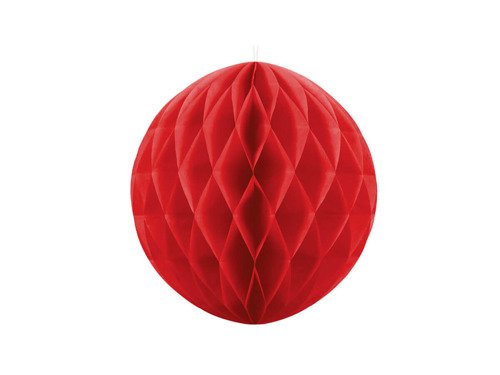 Honeycomb Ball red - 30 cm - 1 pc