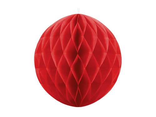 Honeycomb Ball red - 40 cm - 1 pc