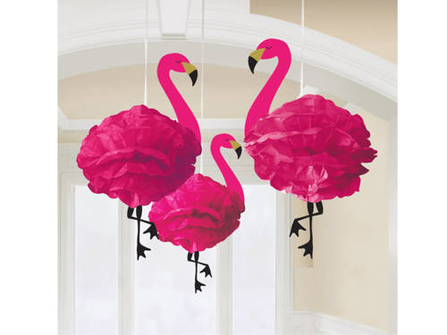 Honeycomb Flat Deco Flamingo