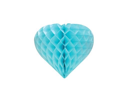 Honeycomb Heart blue - 26 cm - 1 pc