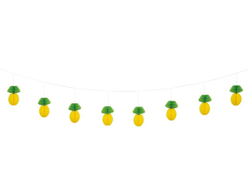 Honeycomb Pineapple Garland - 213 cm