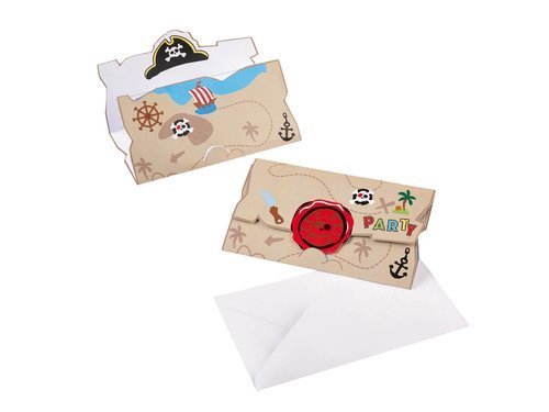 Invitation & Envelope Pirate - 8 pcs