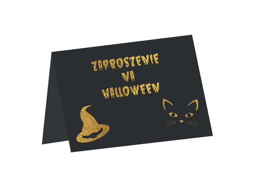 Invitation card & envelope Halloween - 6 pcs