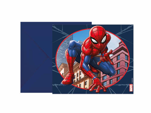 Invitation card & envelope Spiderman - 1 pc