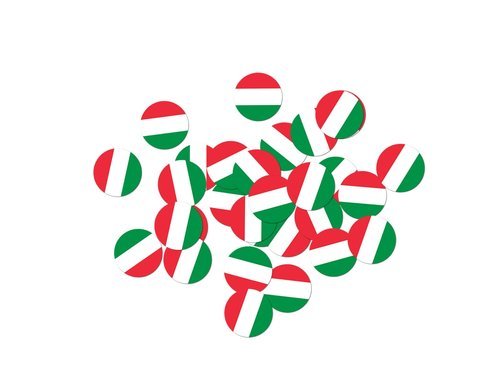 Italian Flag Confetti - 36 pcs