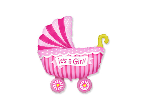 It's a Girls Mini Shape Balloon - 34 x 28 cm - 1 pc