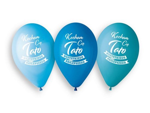 Kocham Cię Tato Balloons - 13" - 5 pcs