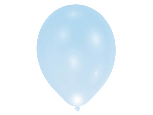 LED Balloons, blue - 27,5 cm - 5 pcs