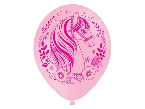 Latex Balloons Magical Unicorn 28 cm - 6 pcs