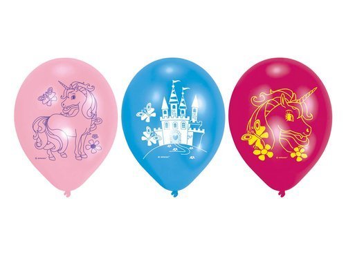 Latex Balloons Unicorn 23 cm - 6 pcs