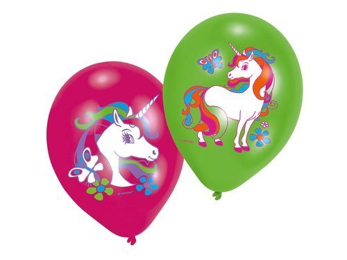 Latex Balloons Unicorn 28 cm - 6 pcs