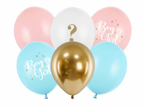 Latex Balloons for baby shower - 30 cm - 6 pcs