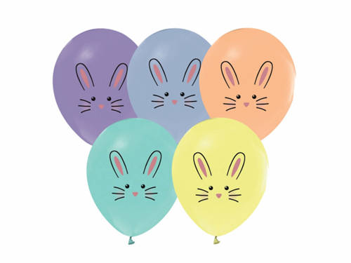 Latex ballon Bunny - 30 cm - 5 pcs