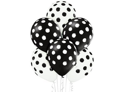 Latex ballon Dots - 30 cm - 6 pcs