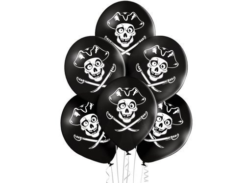 Latex ballon Pirate - 27 cm - 6 pcs