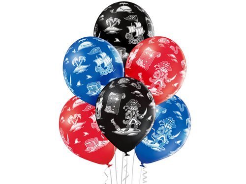 Latex ballon Pirate - 30 cm - 6 pcs