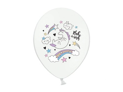 Latex ballon Unicorn - 30 cm - 6 pcs