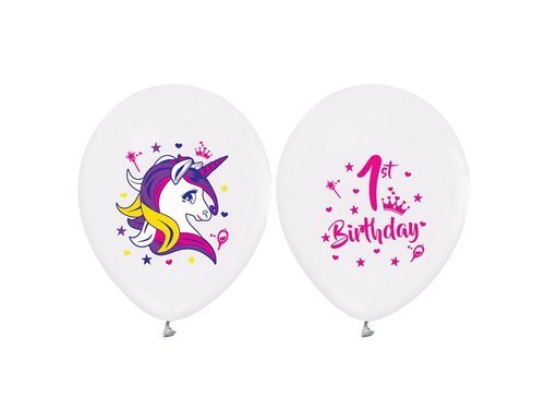 Latex ballons Unicorn - 30 cm - 5 pcs