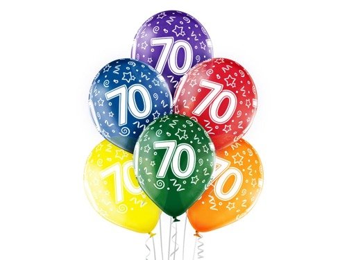 Latex balloons 70 - 12" - 6 pcs