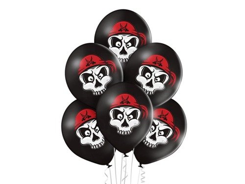 Latexballoons Little Pirates All Over Print - 23 cm - 6 pcs