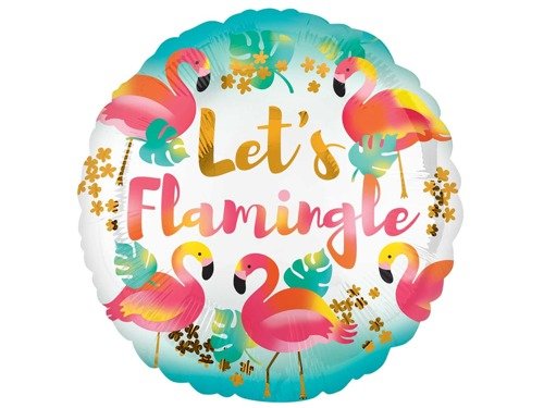 Lets Flamingo Foil Balloon 43cm - 1 pc