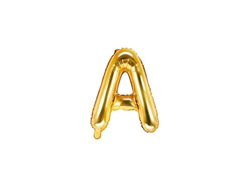 Letter "A" Gold Foil Balloon - 35 cm - 1 pc