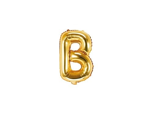 Letter "B" Gold Foil Balloon - 35 cm - 1 pc