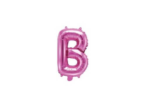 Letter "B" Pink Foil Balloon - 35 cm - 1 pc