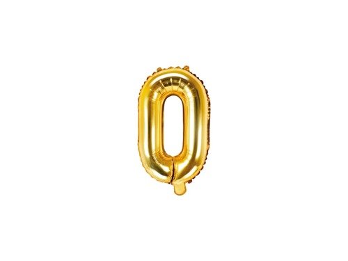 Letter "O" Gold Foil Balloon - 35 cm - 1 pc