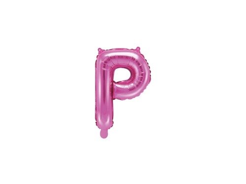 Letter "P" Pink Foil Balloon - 35 cm - 1 pc