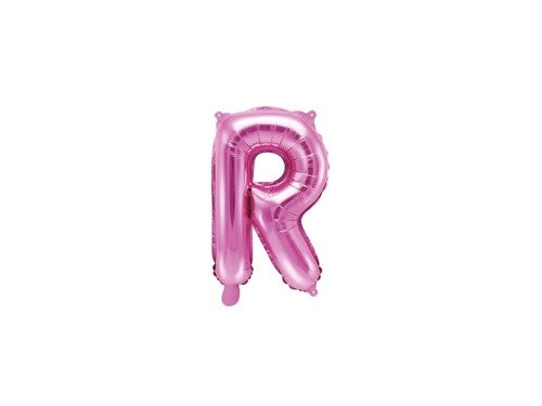 Letter "R" Pink Foil Balloon - 35 cm - 1 pc