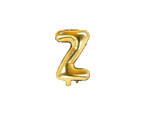 Letter "Z" Gold Foil Balloon - 35 cm - 1 pc