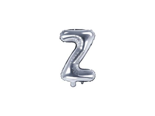 Letter "Z" Silver Foil Balloon - 35 cm - 1 pc