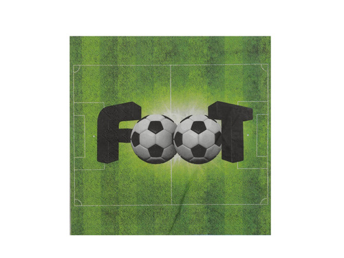 Lunch napkins Football - 33 cm - 20 pcs