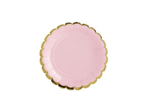 Lunch plates light pink - 18 cm - 6 pcs