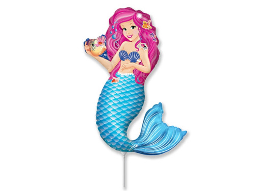 Mermaid Foil Balloon 36 cm - 1 pc