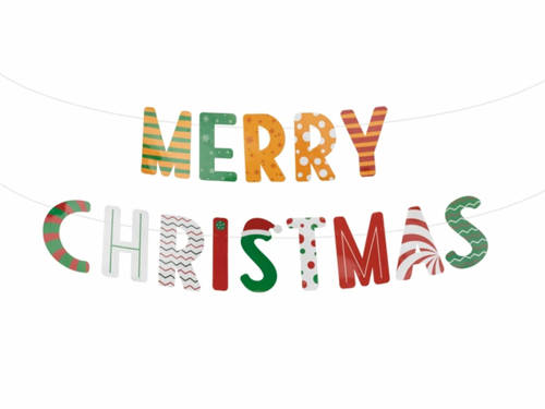 Merry Christmas Letter Banner 3 m - 1 pc