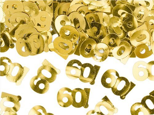 Metallic gold confetti 60 - 15 g.