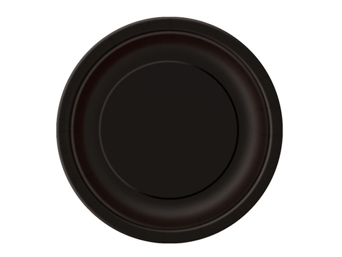 Midnight Black Paper Plates - 18 cm - 20 pcs