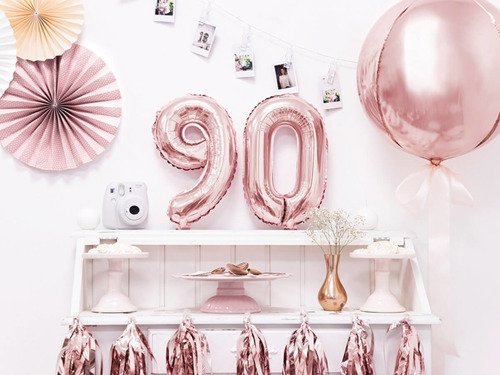 Mini Shape Number 9 Rose Gold Foil Balloon - 35 cm - 1 pc