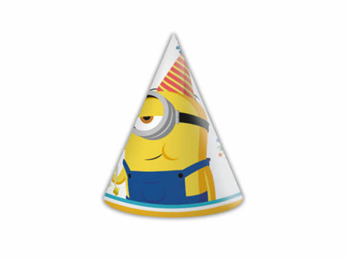 Minions Party Hats - 6 pcs