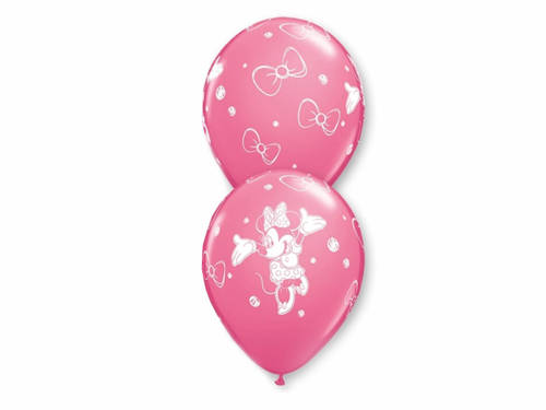 Minnie Mouse latex balloons - 30 cm - 6 pcs