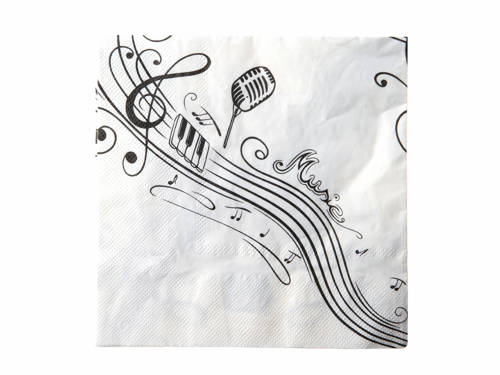 Music Lunch Napkins - 33 cm - 20 pcs