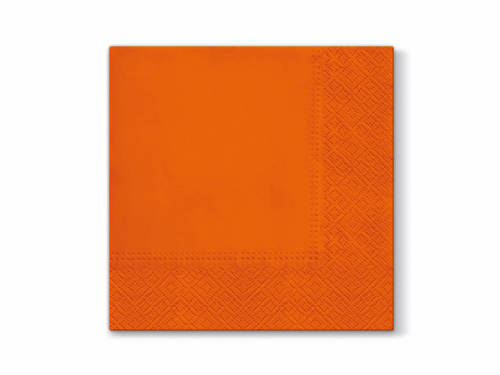 Napkins 3 layers 33 cm, orange, 20 pcs