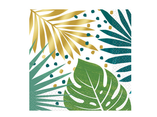 Napkins Aloha Leaves - 33 cm - 16 pc