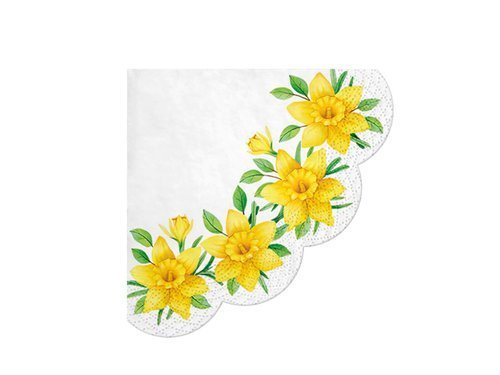 Napkins Daffodils - 32 cm - 20 pcs