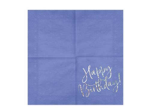 Napkins Happy Birthday - 33 cm - 20 pcs