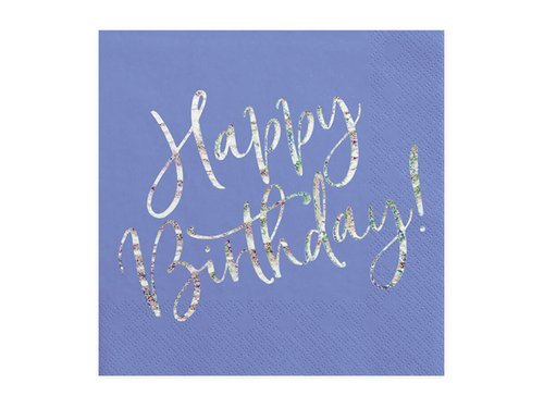 Napkins Happy Birthday - 33 cm - 20 pcs