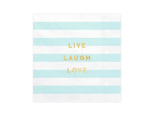 Napkins Live Laugh Love - 33 cm - 20 pc